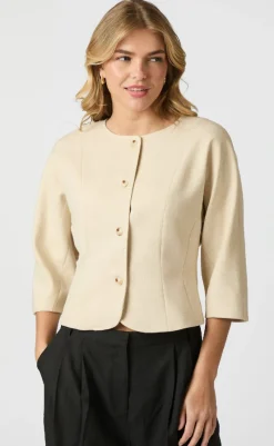 Best Jakke - Mesto - Beige Melange Jakker & Frakker|Alt Overtøj