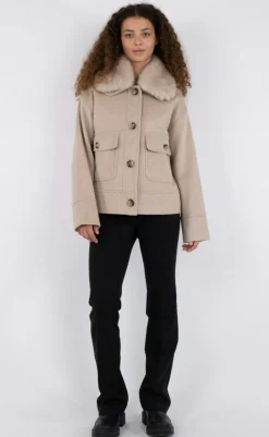 Online Jakke - Pitti Wool - Sand Jakker & Frakker|Alt Overtøj