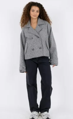 Discount Jakke - Sandra - Grey Melange Jakker & Frakker|Alt Overtøj