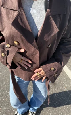 Online Jakke - Sia F - Chocolate Brown Jakker & Frakker|Alt Overtøj