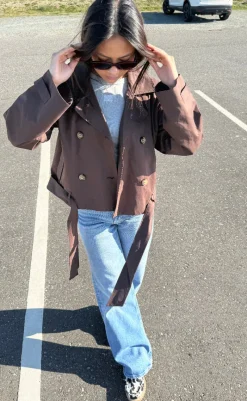 Online Jakke - Sia F - Chocolate Brown Jakker & Frakker|Alt Overtøj