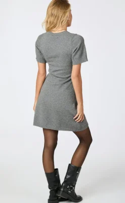 Online Kjole  - Elise - Dark Grey Melange Kjoler