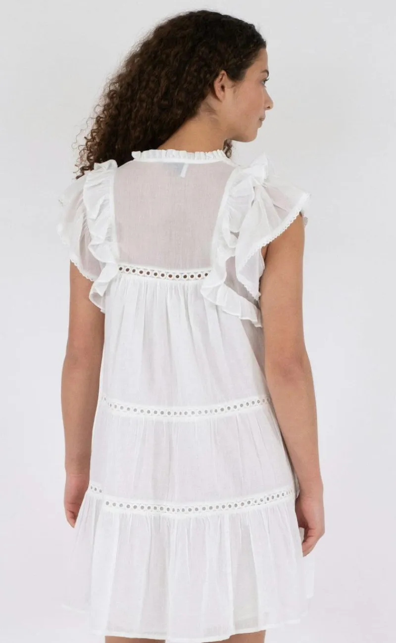 Discount Kjole - Jamma S Voile - White Kjoler