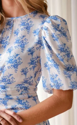 Kjole - Kikka Wild Rose - Light Blue Kjoler