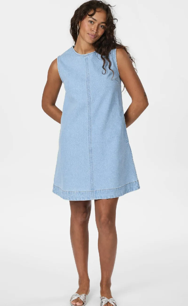 Discount Kjole - Livo - Light Blue Kjoler