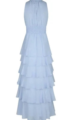 Outlet Kjole - Marli Chiffon - Light Blue Kjoler