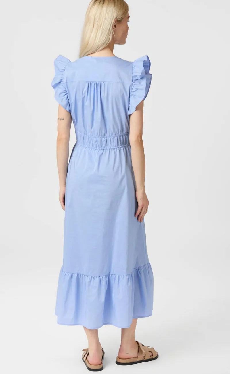 Hot Kjole - Pollana Poplin - Sky Blue Kjoler