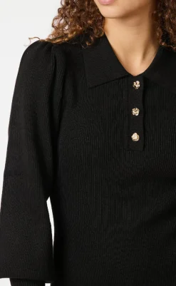 Discount Kjole - Polli Rib - Black Kjoler