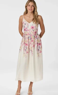 New Kjole - Sanni Flower - Ivory Kjoler