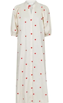 New Kjole - Verossa Hearts - Creme Kjoler