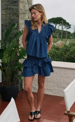 Hot Nederdel - Carin Denim - Blue Nederdele