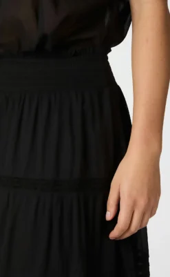 Outlet Nederdel - Felicia S Voile - Black Nederdele