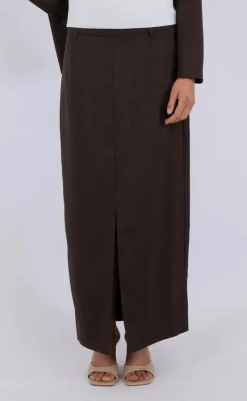 Clearance Nederdel - Vinti - Mocca Melange Nederdele