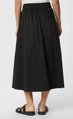 Sale Nederdel - Yara Poplin - Black Nederdele