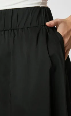 Sale Nederdel - Yara Poplin - Black Nederdele