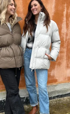 Sale Puffer Jakke - Mayra - Ivory Jakker & Frakker|Alt Overtøj