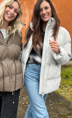 Sale Puffer Jakke - Mayra - Ivory Jakker & Frakker|Alt Overtøj