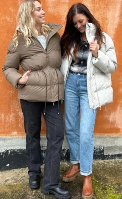 Sale Puffer Jakke - Mayra - Ivory Jakker & Frakker|Alt Overtøj