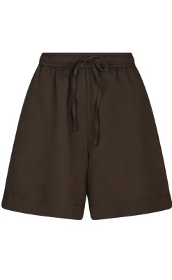 Shorts - Shala Linen - Dark Brown Shorts