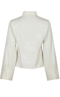 Outlet Skjorte - Rosa Pinstripe - White Skjorter