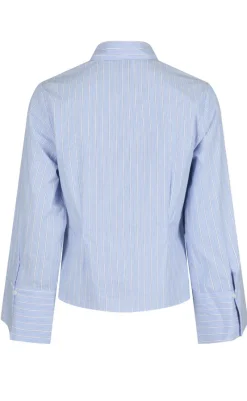 Sale Skjorte - Rosa Stripe - Light Blue Skjorter