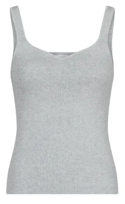 Best Top - Hanora - Light Grey Melange T-shirts & Toppe