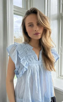 Top - Jayla - Light Blue T-shirts & Toppe