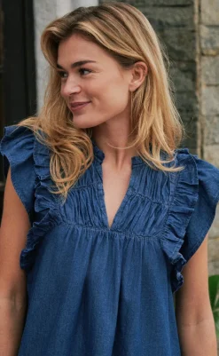 New Top - Jayla Denim - Blue T-shirts & Toppe