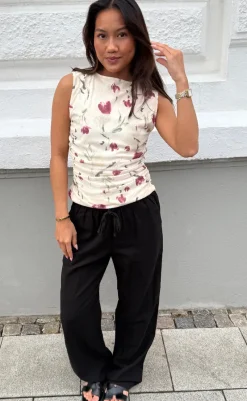 Online Top - Liblana Artist Mesh - Creme T-shirts & Toppe