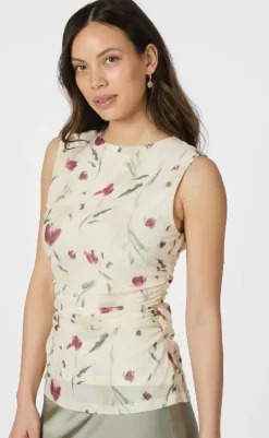 Online Top - Liblana Artist Mesh - Creme T-shirts & Toppe