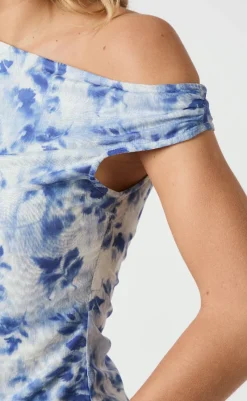 Outlet Top - Peri Mesh - Light Blue T-shirts & Toppe