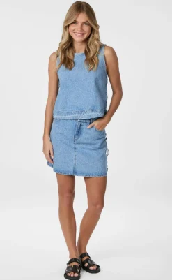 Best Top - Svetlana Braid - Blue T-shirts & Toppe