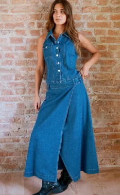 Clearance Top - Sylvie - Blue T-shirts & Toppe