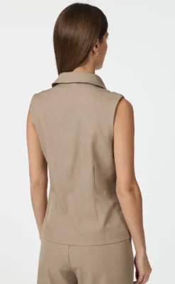 New Vest - Annabella Structure - Dark Taupe Veste