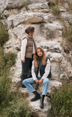 Outlet Vest - Annike C Puffer - Black Veste