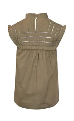 Clearance Bluse - Kama - Sage Green Bluser