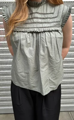 Clearance Bluse - Kama - Sage Green Bluser