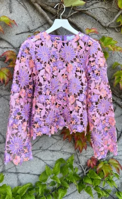 Bluse - Kezzie - Lilac Mix Bluser