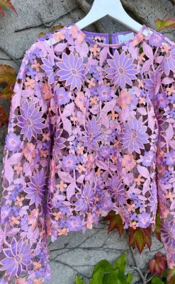 Bluse - Kezzie - Lilac Mix Bluser