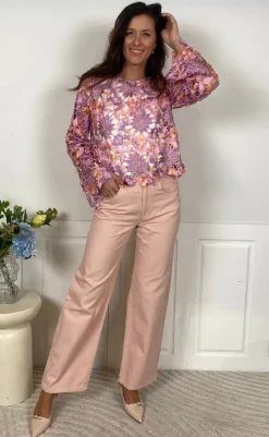 Bluse - Kezzie - Lilac Mix Bluser