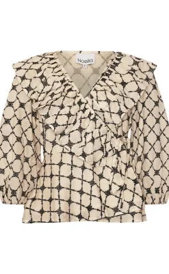 Sale Bluse - Kolina - Ivory Black Bluser