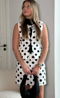 Hot Bluse - Leni - Carmella White Print Bluser