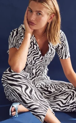 New Bluse - Stormina - Taleah Zebra Print Bluser