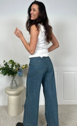 Sale Bukser - Kandice - Vintage Blue Wash Bukser & Jeans