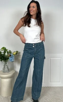 Sale Bukser - Kandice - Vintage Blue Wash Bukser & Jeans