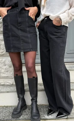 Discount Bukser - Katy - Black Wash Bukser & Jeans