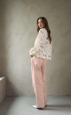 Online Bukser - Katy - Washed Pink Bukser & Jeans