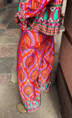 Outlet Bukser - Sally - Trisha Print Bukser & Jeans