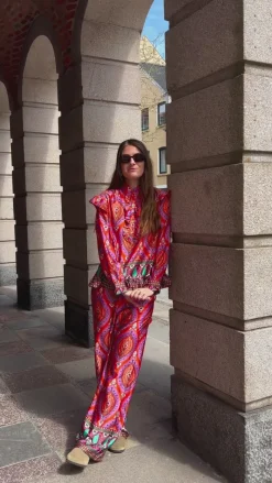 Outlet Bukser - Sally - Trisha Print Bukser & Jeans