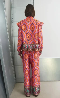 Outlet Bukser - Sally - Trisha Print Bukser & Jeans